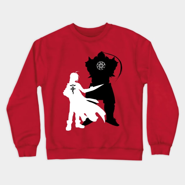 Edward and Aplhonse Elric FullMetal Alchemist Crewneck Sweatshirt by SirTeealot